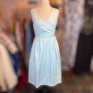 ISAAC MIZRAHI x TARGET Collab ~ Aqua Dress with Crossover Bodice ~ Size 2
